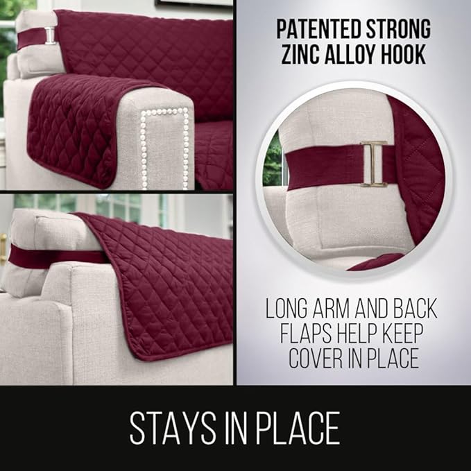Sofa Shield® Couch Slip Covers for Dogs, Reversible Furniture Protector