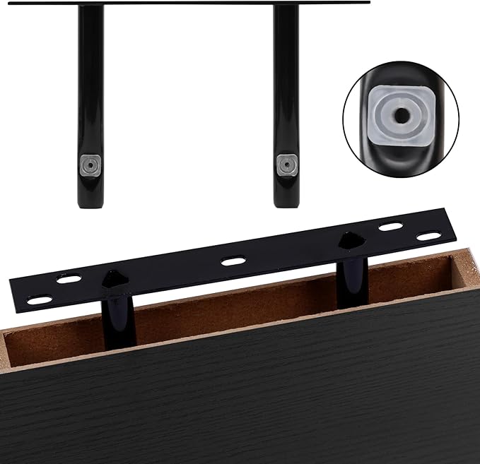 Fixwal Floating Shelves for Wall, 8 Inch Small Black Shelves Wall Mounted Shelf