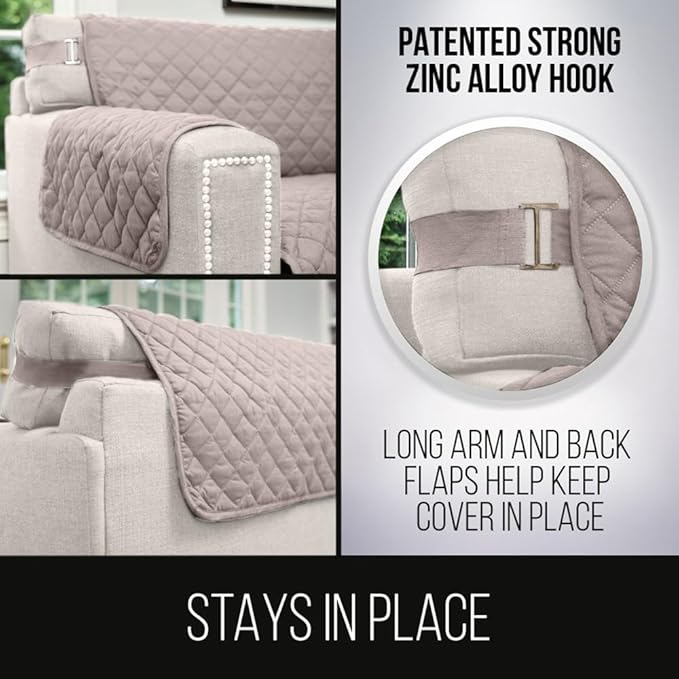 Sofa Shield® Couch Slip Covers for Dogs, Reversible Furniture Protector