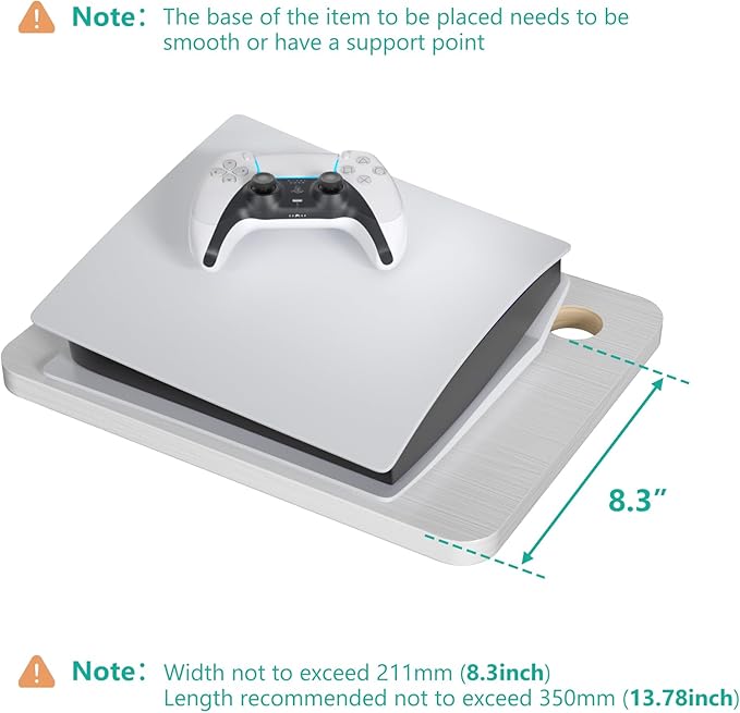 WALI Floating TV Shelf, 2 Tier Projector Shelf