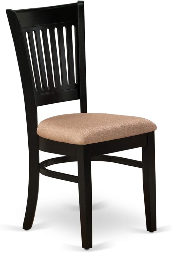 East West Furniture ANVA5-BLK-C 5 Piece Dining Room Furniture Set Includes a