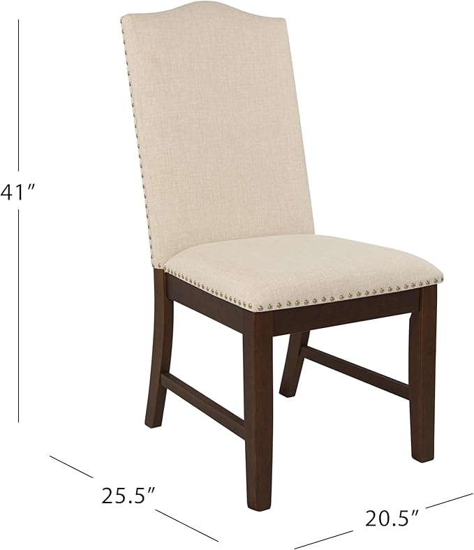 HomePop Scalloped Back Dining Chair