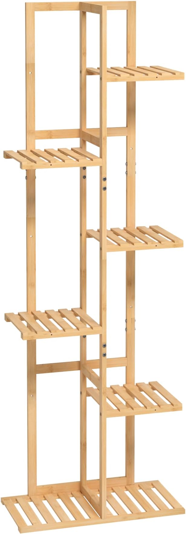 Laiensia Bamboo Plant Stand Rack 6 Tier, Indoor&Outdoor Planter Display Shelves