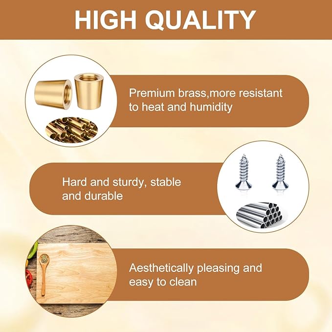 Brass Cutting Board Feet，Chopping Board Feet Set
