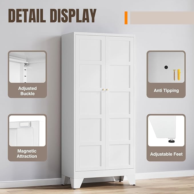 Yizosh Metal Storage Cabinet