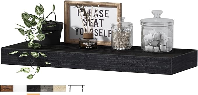 QEEIG Floating Shelf for Wall Bathroom Shelves Bedroom Kitchen Living Room