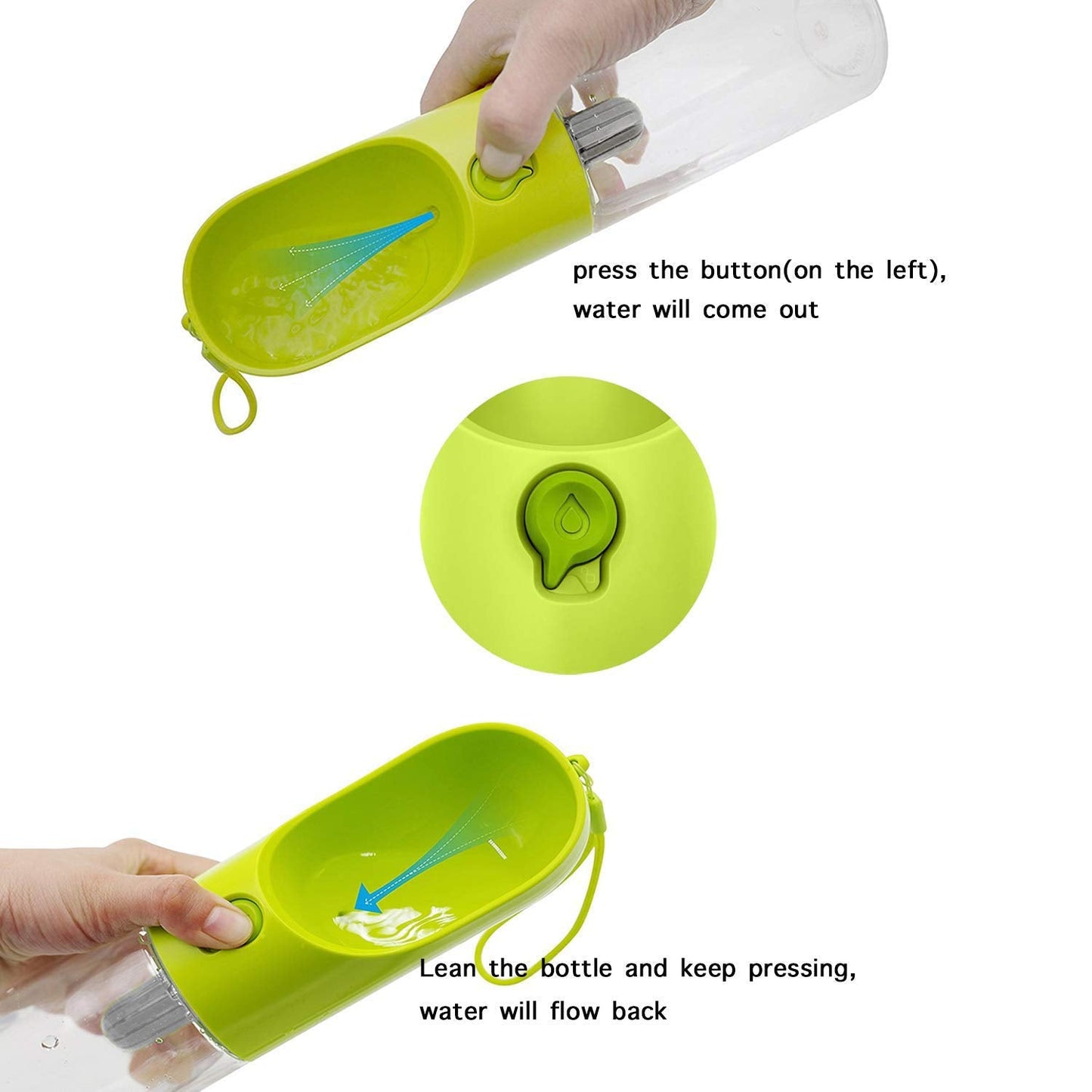 PETKIT Dog Water Bottle with Filter BPA Free, Leak Proof Dog Drinking Bowl, Food Grade Material, Lightweight Portable Pet Water Bottle for Walking, Hiking, Travel