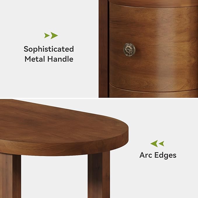 LITTLE TREE Solid Wood End Table Set 2