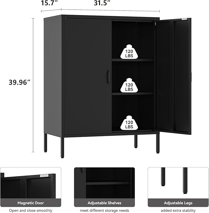 YAUWOH Metal Locker Storage Cabinet