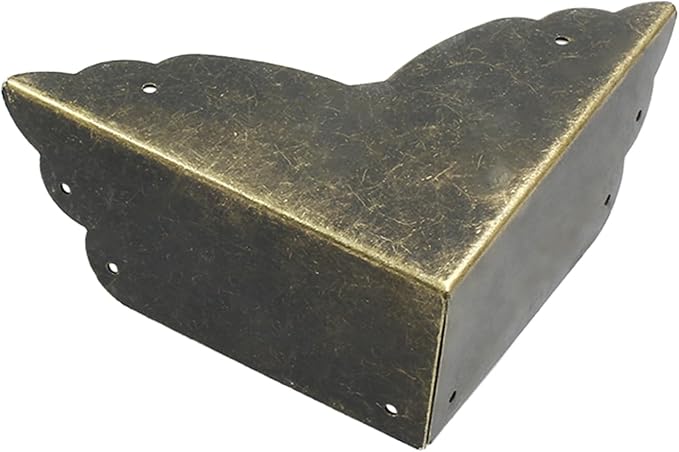 Bivethoi 8 Packs Bronze Box Corner Protectors, Edge Cover Safety Guard