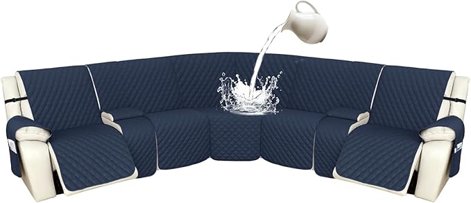 Arfntevss Recliner Sectional Couch Covers 1OO% Waterproof L Shape Sofa Cover