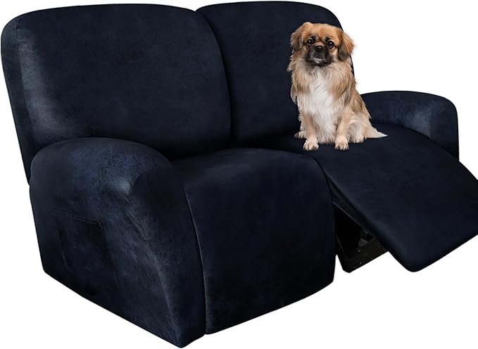 ANARACHON Loveseat Recliner Cover Leather Look Recliner Loveseat Covers
