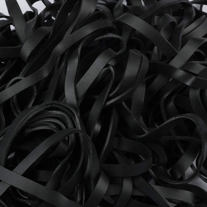 JAM PAPER Durable Rubber Bands - Size 64 - Black Multi-Purpose Rubberbands - 100/Pack