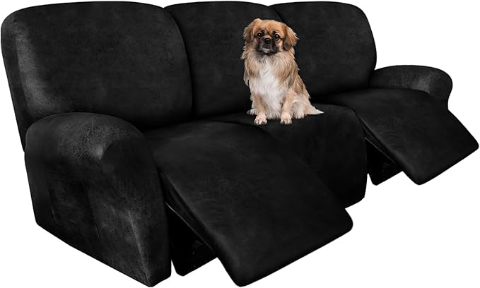 ANARACHON Recliner Couch Cover Leather Look Recliner Sofa Covers