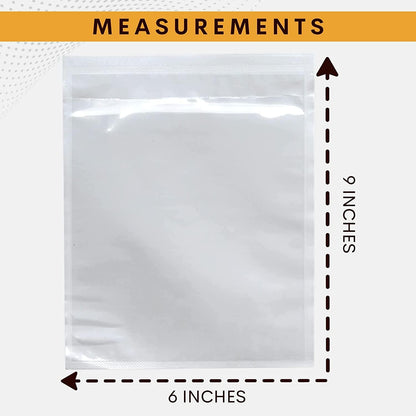 2000 Pack 6"x9" Shipping Label Sleeves – Clear Self-Adhesive Packing Slip Pouches, Waterproof Packing List Envelopes – Ideal for Shipping Documents, Mailing Labels, Invoices & Packing Slips