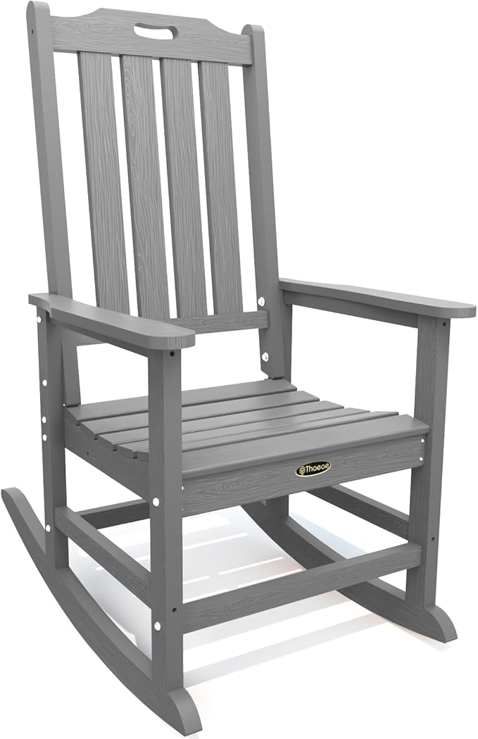 THOEOE Oversized Rocking Chair, Outdoor Rocking Chair