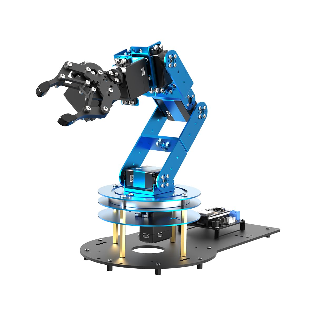 Robotic Arm for Arduino AI Vision & Voice Interaction Serial Bus Servo Smart 6DOF Robot Arm, STEM Project Educational Robot with Tutorials, Science/Coding/Programming Set, LeArmAI Standard Kit