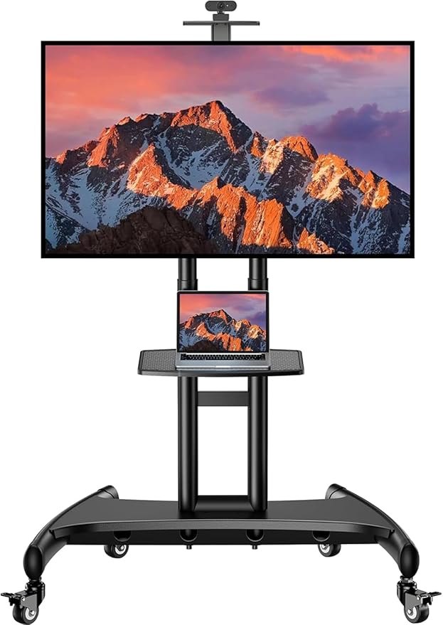 PERLESMITH Rolling TV Stand
