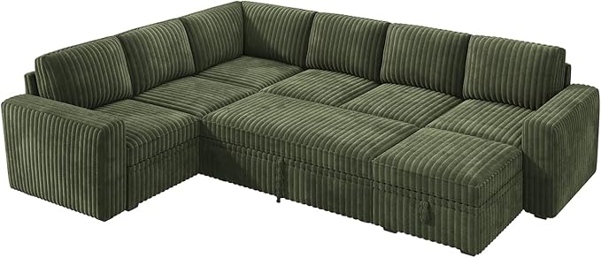 HONBAY Modular Sectional Sleeper Sofa