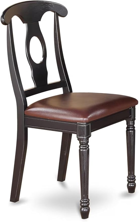 East West Furniture KEC-BLK-LC Kenley Dining Room Chairs