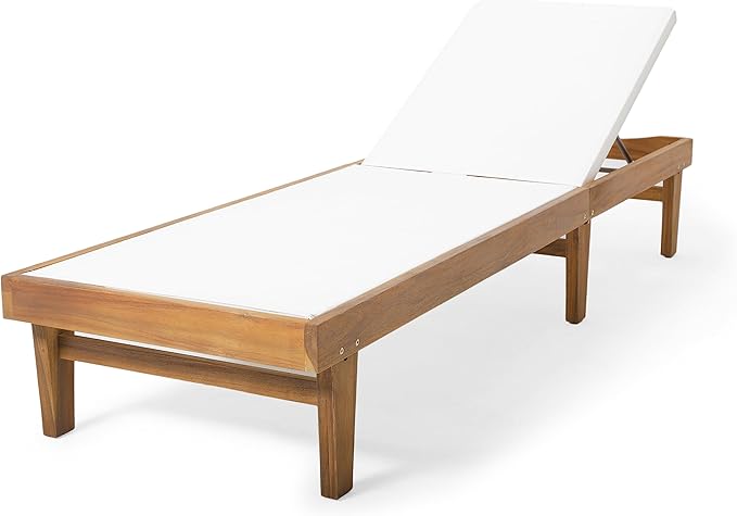 Christopher Knight Home Dina Set of 2 Chaise Lounge Chair Outdoor, Acacia Wood