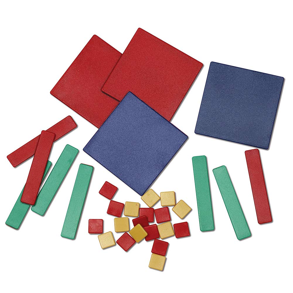 Learning Resources Algebra Tile Class Set and Magnetic Algebra Tiles Set