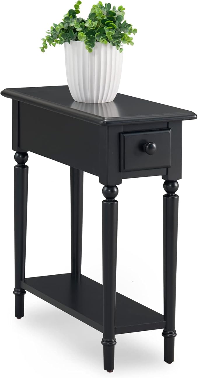 Coastal Solid Wood Narrow End Table