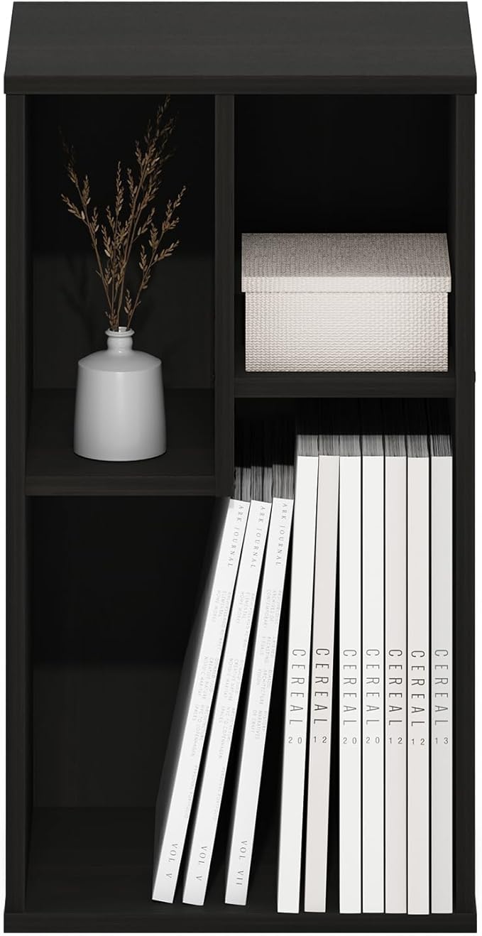 Furinno DALY Book Shelf, 3-Cube Bookshelf, Cube Storage Organizer Bookcase