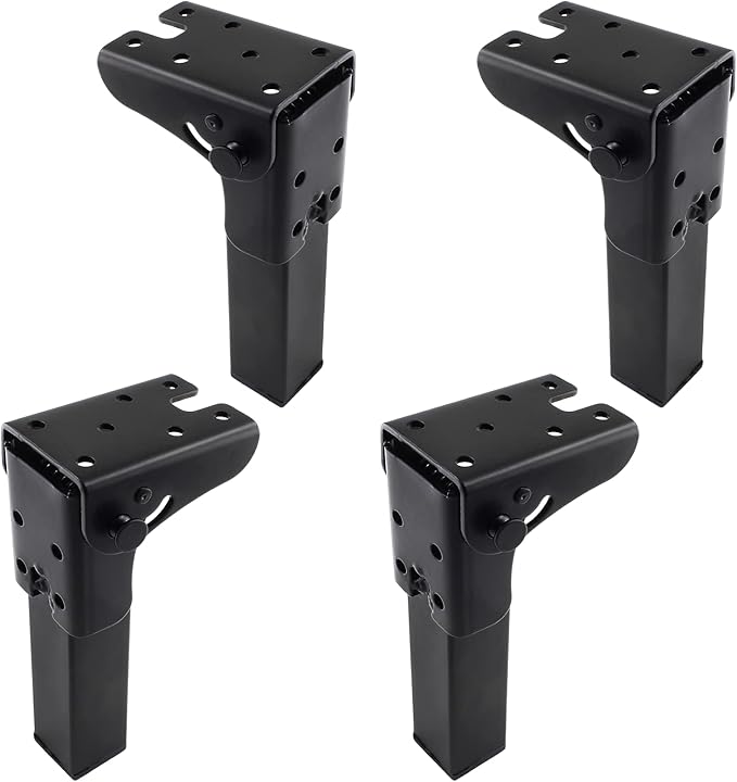 4Pcs Folding Table Furniture Legs 5.5 Inch, Heavy Duty Metal Hairpin Table Legs