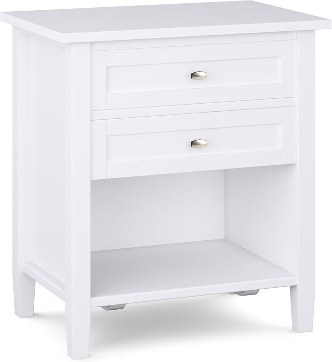 SIMPLIHOME Warm Shaker Bedside Table