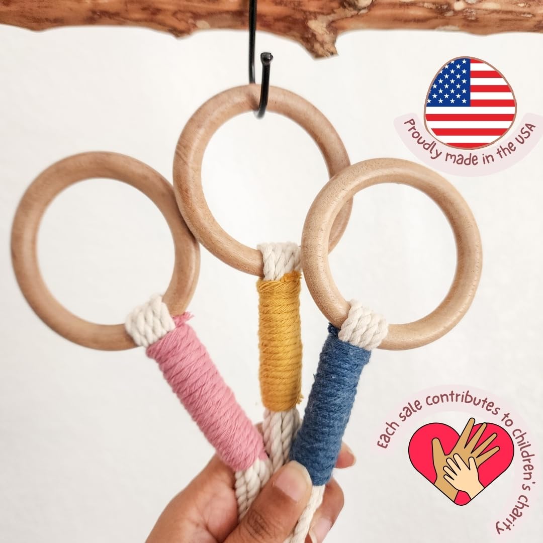 Handmade By Uruba Color Block Plant Hangers (Cozy Oasis)