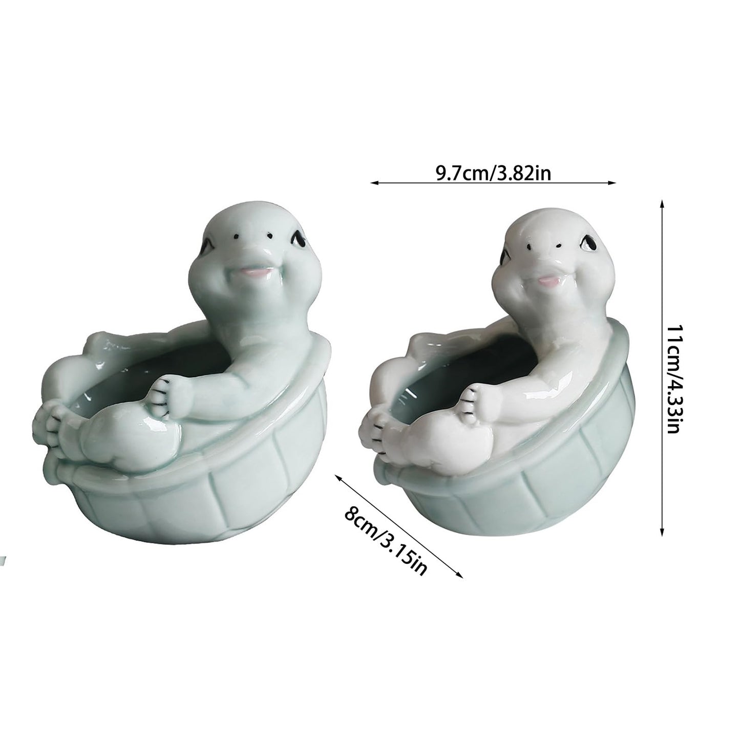 jiingekk Succulents Plant Pots Turtles Planter Flower Pots Planting Pots For Cactus Succulents Planter For Indoor Plant Indoor Plant Holder