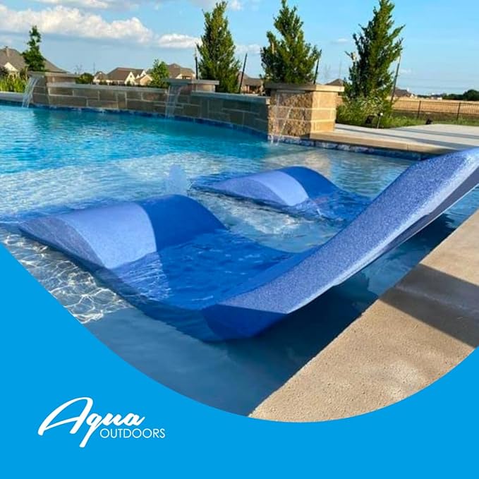 Aqua Outdoors - in-Pool Chaise Lounger - Inside Pool & Sun Shelf Lounge Chair -