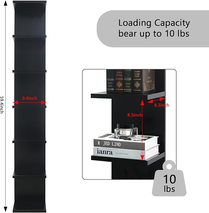 Homaterial 7 Tier Floating Shelves