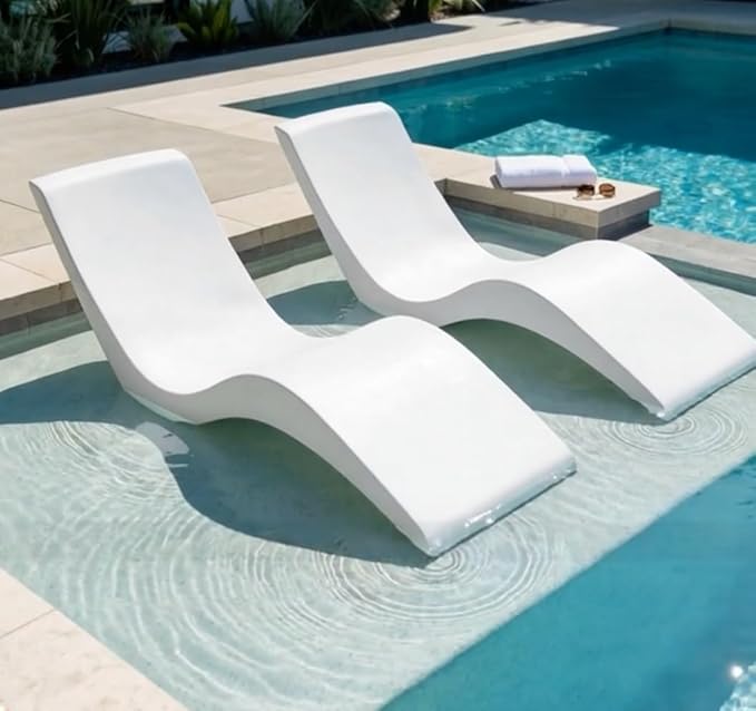 Aqua Outdoors Pool Chaise Lounge Chairs