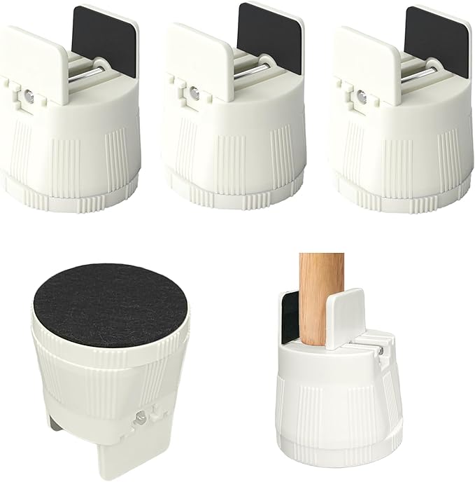 Heavy Duty Bed Risers, Furniture Height Extenders Lifts 2.36"-3.15" Storage