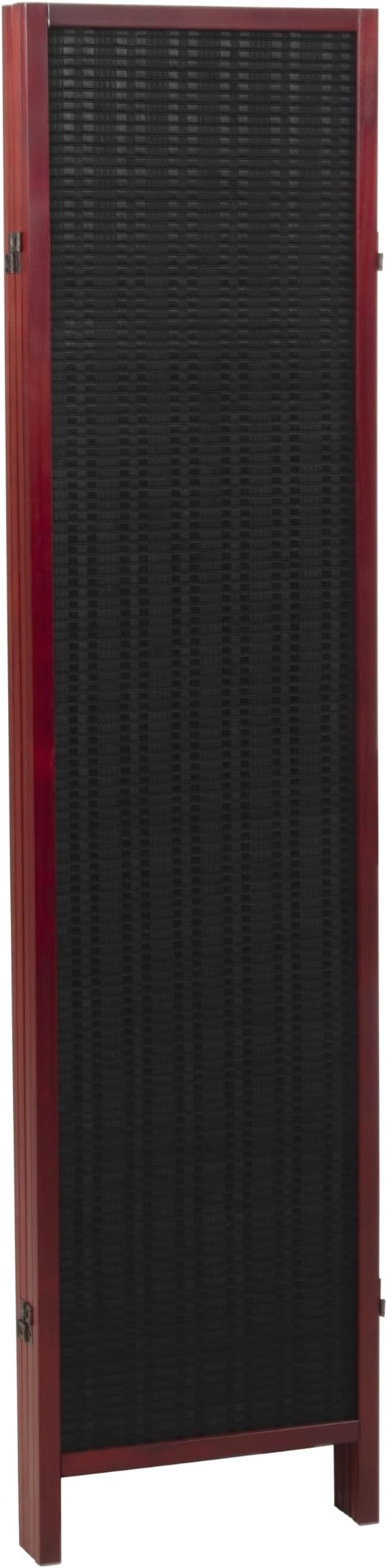 Roundhill Furniture Inkwell 4-Panel Bamboo Room Divider, Folding Portable