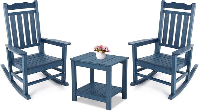 Stoog All-Weather Patio Rocking Chairs Set of 2
