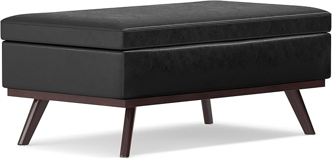 SIMPLIHOME Owen Lift Top Coffee Table Storage Ottoman