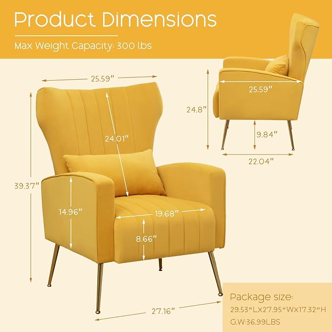 Accent Chair High Back Arm Chair