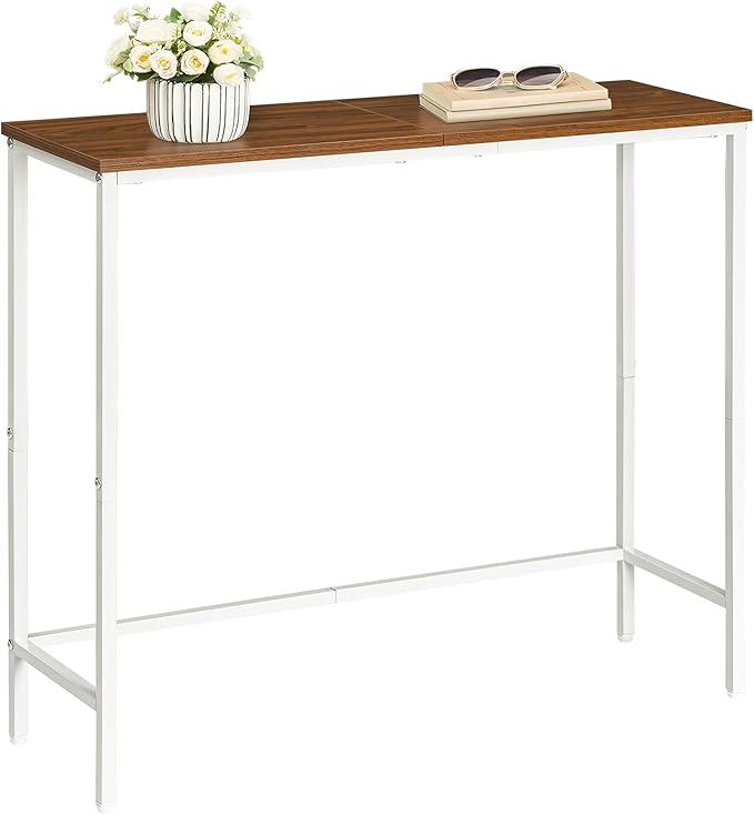 HOOBRO Narrow Console Table, 29.5" Small Entryway Table, Thin Sofa Table