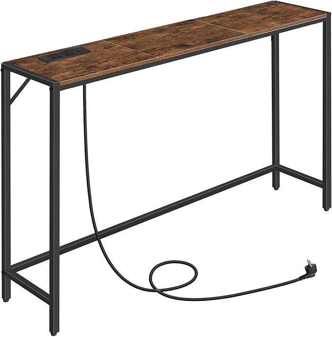 MAHANCRIS Console Table, Narrow Sofa Table, 43.3” Entrance Table