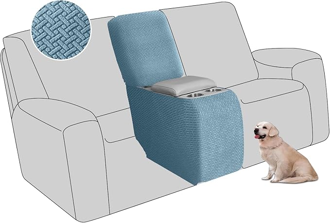 ALIECOM Recliner Sectional Couch Covers L Shape Stretch Corner Reclining