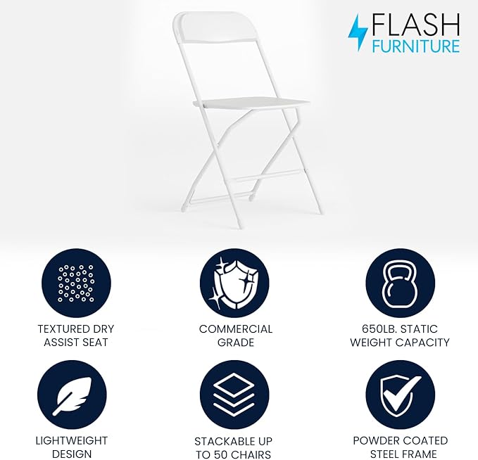 Flash Furniture Hercules Series Plastic Folding Chair