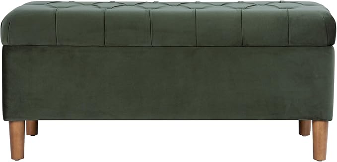 Homepop Home Decor | Tufted Ainsley Button Storage Ottoman Bench