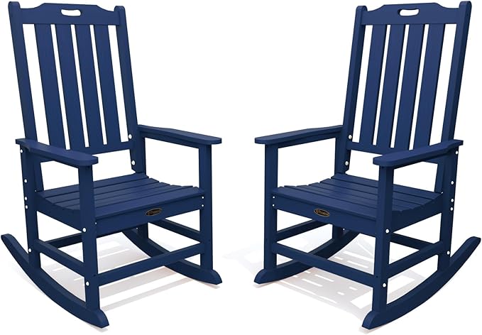 THOEOE Oversized Rocking Chair Set of 2, Outdoor Rocking Chair