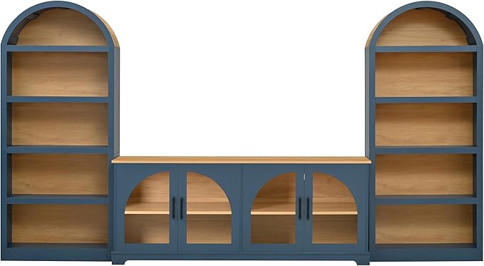 Merax Vintage Farmhouse TV Stand Set
