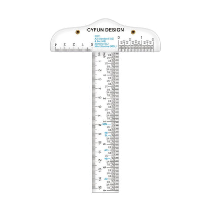 6 Inches Acrylic Clear T-Square Ruler,1 Pack,T Square Ruler,Transparent,T Ruler,for Crafting Drafting and General Layout Work Art Framing & Drafting Scrapbooking Crafting Arts Crafts Supplies Tools
