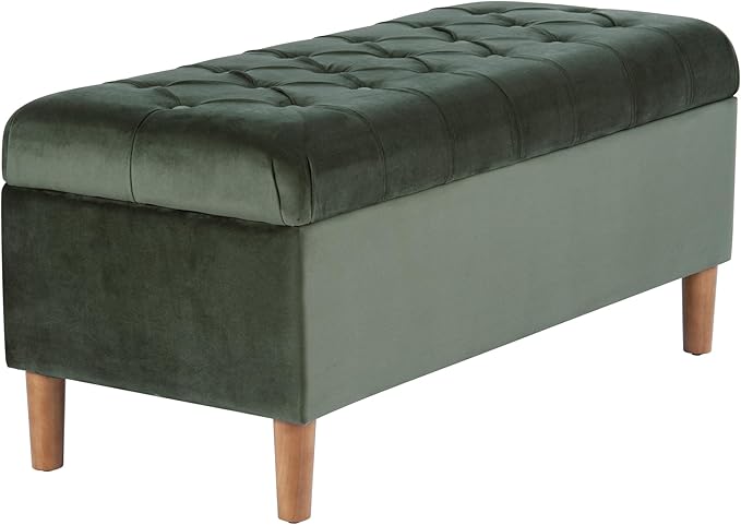 Homepop Home Decor | Tufted Ainsley Button Storage Ottoman Bench