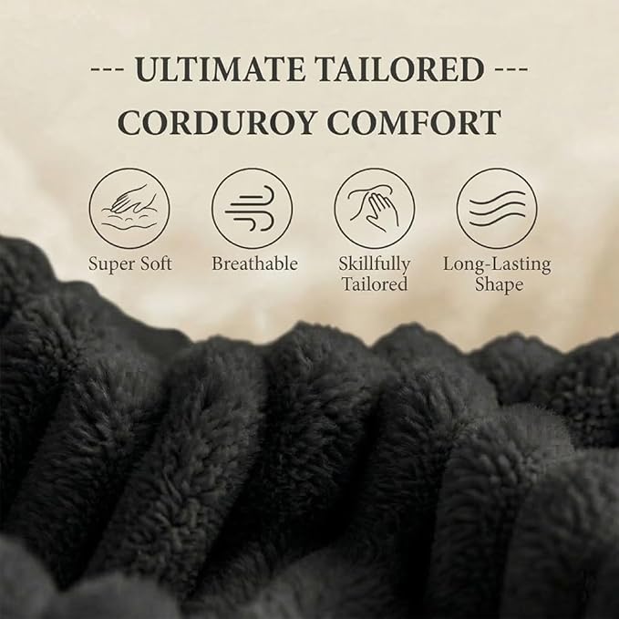 78" 4-in-1 Convertible Sofa Bed, Boneless Corduroy Sleeper Couch